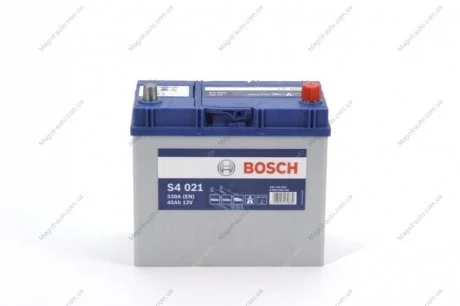 Аккумулятор 45Ah-12v (S4021) (238x129x227),R,EN330(Азия) BOSCH 0092S40210