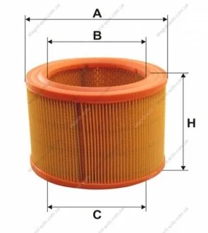 Фільтр повітряний, 1.9D 98-02/Berlingo WIX FILTERS WA6483