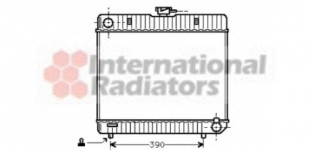 Радиатор охлаждения двигателя MB W123/W126 MT 76-84 Van Wezel 30002042