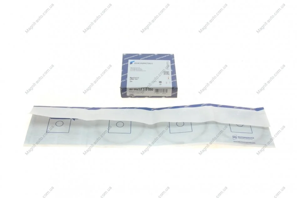 Кільця поршневі (к-кт 3 шт), OPEL Ascona/Astra F/G/Kadett E/Omega A/B/Vectra A/B 2.0-3.0 86-05 0.5мм KOLBENSCHMIDT 800021210050 (фото 1)