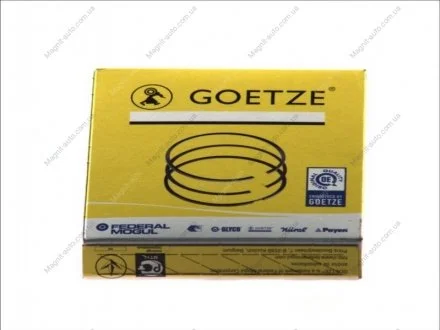 Кольца поршневые на 1 цилиндр, комплект, стандарт. GOETZE 08-307200-00