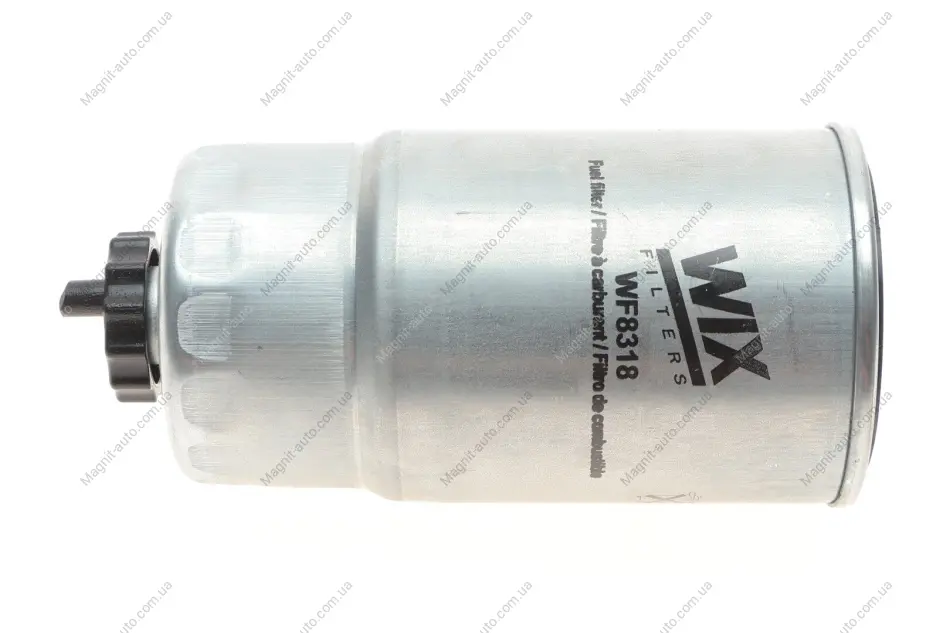 Топливный фильтр ALFA ROMEO 147, 156, 166, GT FIAT DOBLO, MULTIPLA, STILO LANCIA LYBRA, THESIS LDV MAXUS FERRARI VEGA 1.9D-3.0D 04.01- WIX FILTERS WF8318 (фото 1)