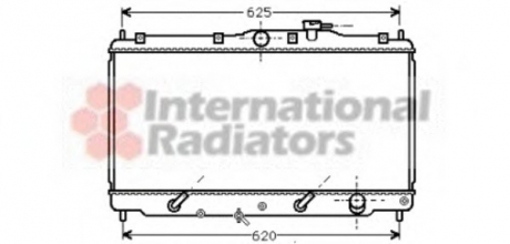 Радиатор охлаждения ROV600/ACCORD3+4 AT 89-98 Van Wezel 25002011 (фото 1)