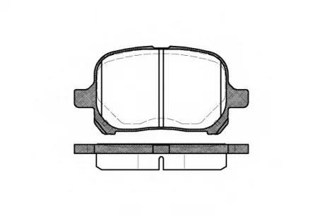 Колодка гальм. TOYOTA CAMRY (08/96-11/01) передн. (пр-во) REMSA 0621.00