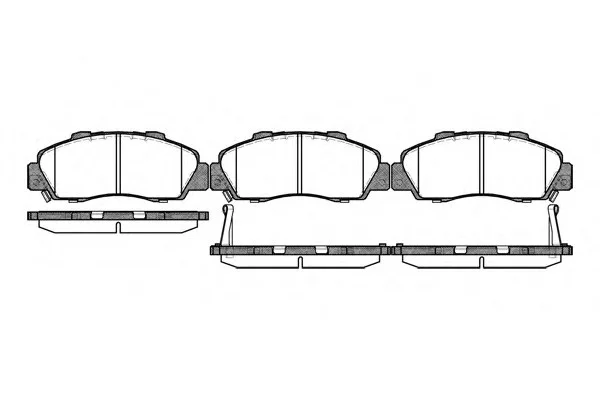 Колодка торм. HONDA CR-V I (10/95-07/02) передн. (пр-во) REMSA 0351.32 (фото 1)