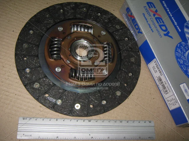 Диск сцепл.TOYOTA AVENSIS 1.6-1.6VVTi-1.8 97-08 (пр-во) EXEDY TYD035U (фото 1)
