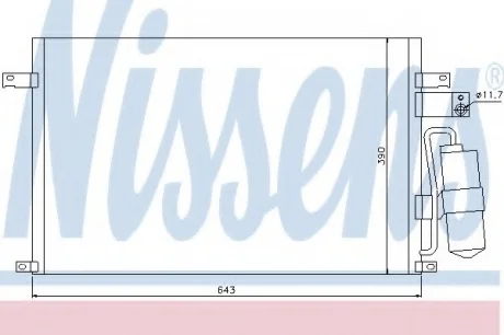Радиатор кондиционера First Fit NISSENS 94978