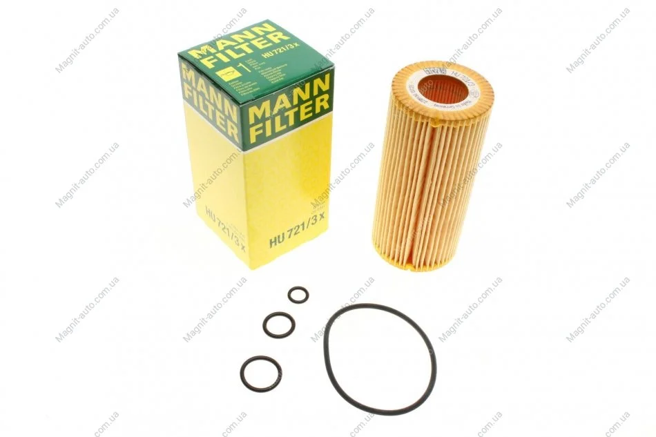 Фільтрующий елемент оливного фільтра MANN HU721/3X (фото 1)