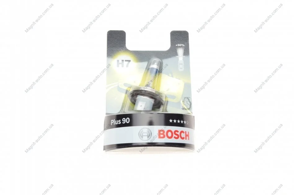 Автолампа (12 V 55 W H7 PLUS 90 блістер) BOSCH 1 987 301 078 (фото 1)