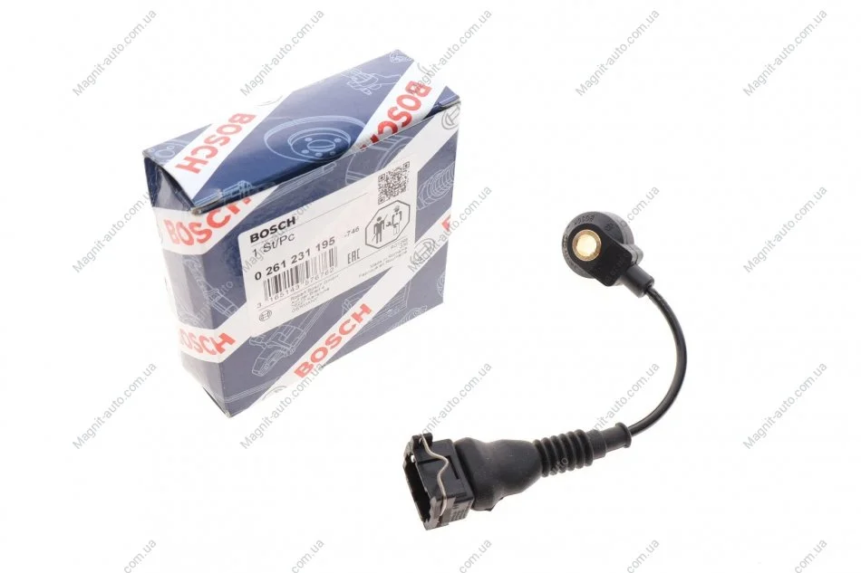 Датчик детонации BMW E36/E34/Z3 2.5i-3.2 89-01 (пр-во Bosch) BOSCH 0 261 231 195 (фото 1)