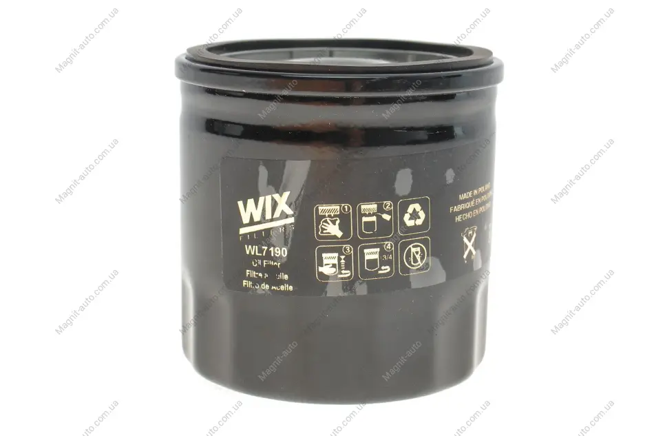 Фільтр оливний, 1.7TD Opel Astra 91-98 WIX FILTERS WL7190 (фото 1)
