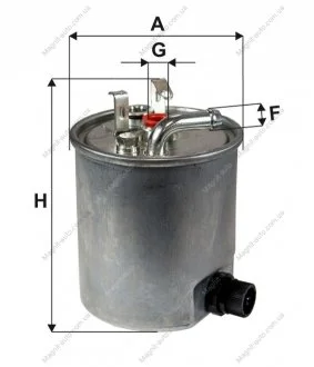 Фільтр паливний, CDI (з отвор. для датчика) WIX FILTERS WF8306