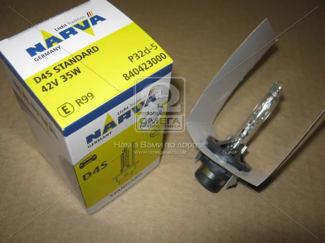 Лампа ксеноновая D4S XENON 42В, 35Вт, PK32d-5 (пр-во) NARVA 84042 (фото 1)