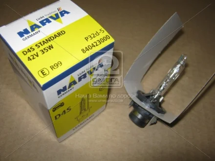 Лампа ксеноновая D4S XENON 42В, 35Вт, PK32d-5 (пр-во) NARVA 84042