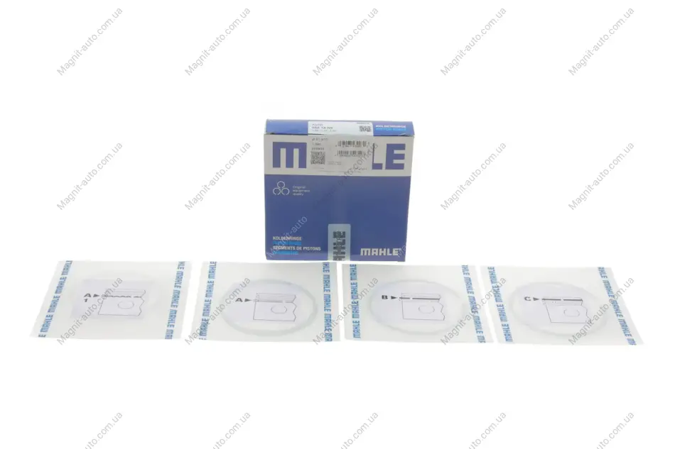 Комплект поршневих кілець Mahle AUDI MAHLE / KNECHT 034 74 N2 (фото 1)