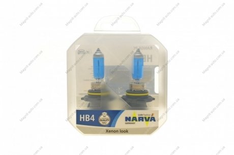 К-кт автоламп HB4/9006 RPW 12V 55W P22d (White 4500K) NARVA 486262100 (фото 1)