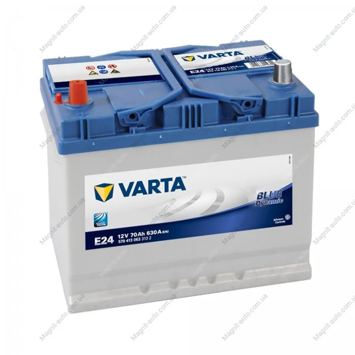 Акумулятор 70Ah-12v Dynamic SLI (E24) (261х175х220),L,EN630 Азія VARTA 570 413 063 (фото 1)
