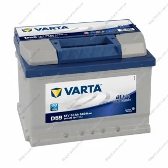 Акумулятор 60Ач 540А -/+ 242*175*175 Blue Dynamic D59 VARTA 560 409 054