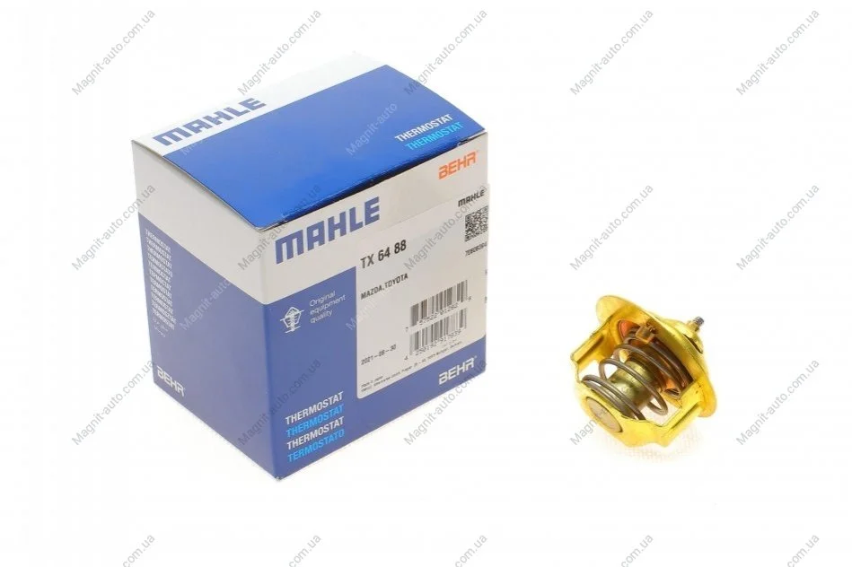 Термостат, HONDA Accord, HYUNDAI Lantra, KIA Rio, TOYOTA Corolla, 1.3-2.0, 85- MAHLE / KNECHT TX 64 88 (фото 1)
