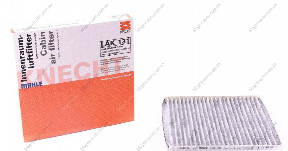 Фильтр салона угольный MAHLE / KNECHT LAK131 (фото 1)
