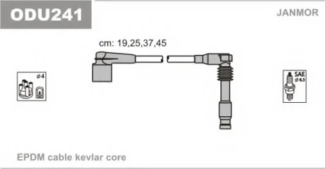 Провода ВВ Lc (L84) 96190263/96460220 Janmor ODU241