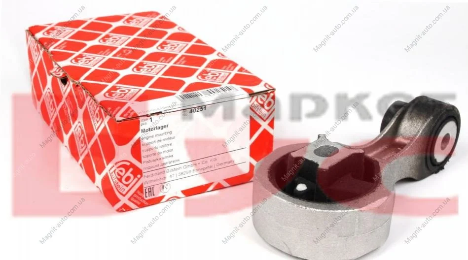 Подушка двигателя зад. верх., R, 1.6dCi 14- FEBI BILSTEIN 40251 (фото 1)