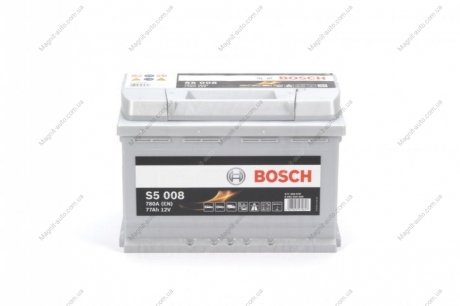 Аккумулятор 77Ah-12v (S5008) (278x175x190),R,EN780 BOSCH 0092S50080