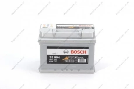 Аккумулятор 61Ah-12v (S5004) (242x175x175),R,EN600 BOSCH 0092S50040