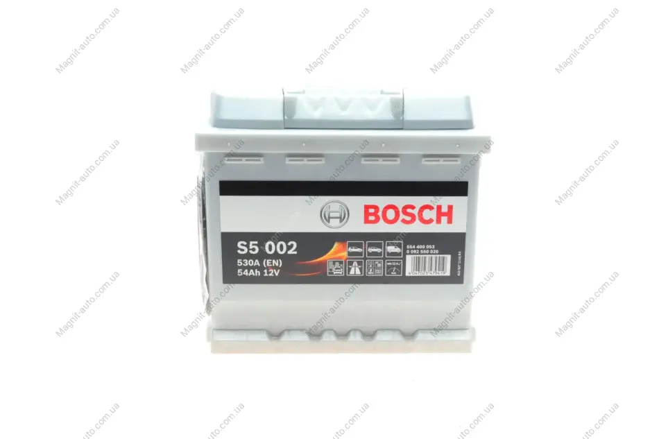Акумулятор Bosch 12В/54Аг/530А/12,7кг BOSCH 0092S50020 (фото 1)