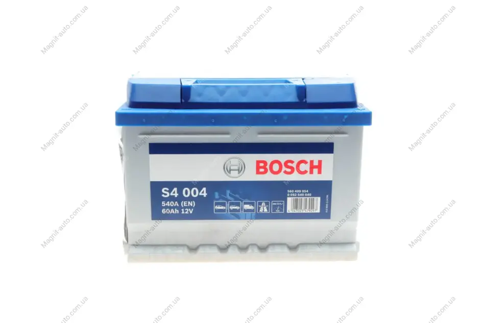 Акумулятор Bosch 12В/60Аг/540А/13,59кг BOSCH 0092S40040 (фото 1)