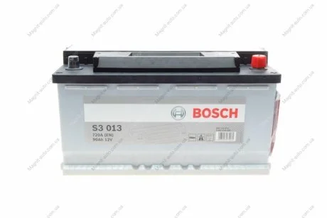 Аккумулятор 90Ah-12v (S3013) (353x175x190),R,EN720 BOSCH 0092S30130