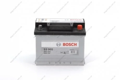 Аккумулятор 56Ah-12v (S3005) (242x175x190),R,EN480 BOSCH 0092S30050
