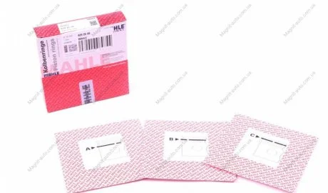 Кільця поршневі MAHLE / KNECHT 629 20 V0