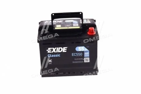 Аккумулятор 55Ah-12v Exide CLASSIC(242х175х190),R,EN460 EXIDE EC550