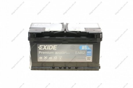 Аккумулятор 85Ah-12v PREMIUM(315х175х175),R,EN800 EXIDE EA852 (фото 1)