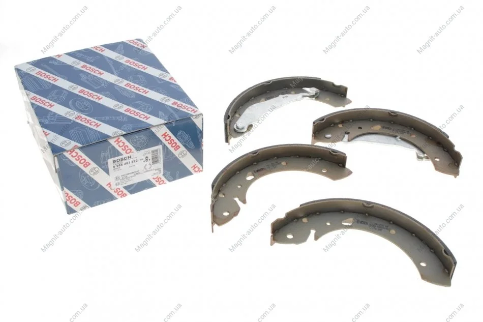 Колодки гальмівні, барабанні BOSCH 0 986 487 572 (фото 1)
