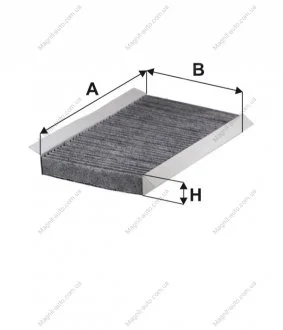 Фильтр салона (угольный) Citroen C2, C3, C3 Picasso, C4, C4 II, DS4 WIX WIX FILTERS WP9113