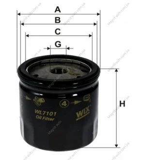Фильтр масла WIX FILTERS WL7101