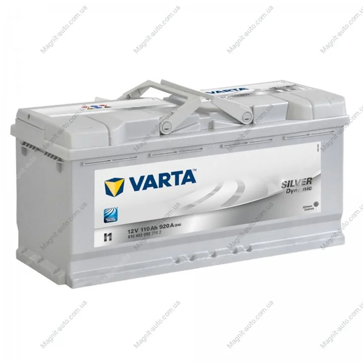 Аккумулятор 110Ач 920А -/+ 393*175*190 Silver Dynamic I1 VARTA 610 402 092 (фото 1)