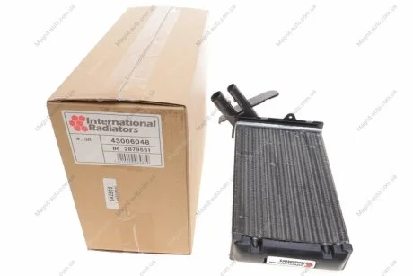 Радіатор пічки Van Wezel 43006048