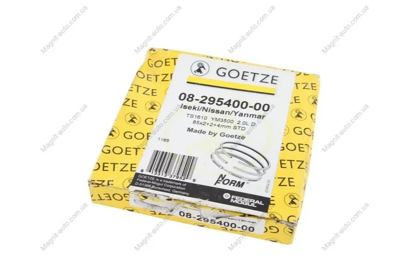 Кільця поршневі, NISSAN Bluebird, Serena, Vanette, 2.0, 80-01 GOETZE 08-295400-00 (фото 1)