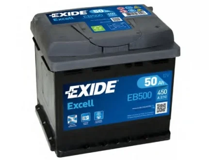Аккумулятор 50Ah-12v EXCELL(207х175х190),R,EN450 EXIDE EB500