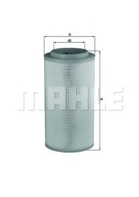 Фільтр повітряний (фільтр вставка) MERCEDES ACTROS MP2 / MP3, AXOR 2, TOURO (O 500) OM457.910-OM926.937 01.01- MAHLE / KNECHT LX1734 (фото 1)