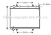 Радиатор охлаждения двигателя P307/PICASSO/C4 03- AVA COOLING PE2259 (фото 2)