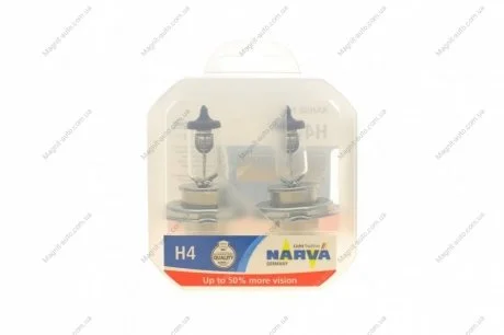 К-кт автоламп H4 RP50 Double Life 12V 60/55W P43t NARVA 488612100