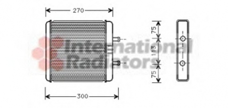 Радиатор отопителя IVECO DAILY (99-) Van Wezel 28006048 (фото 1)