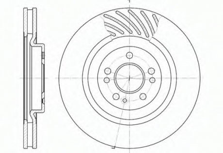 Диск тормозной MB M-CLASS передн., вент. REMSA 6644.10