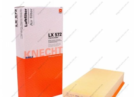 Фільтр повітряний Mahle Citroen, Peugeot MAHLE / KNECHT LX572