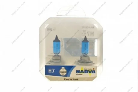 К-кт автоламп H7 RPW 12V 55W PX26d (White 4500K) NARVA 486072100