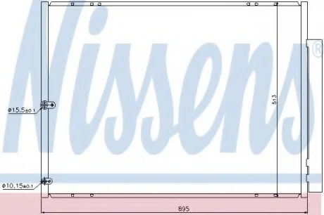 Радіатор кондиціонера NISSENS 940297